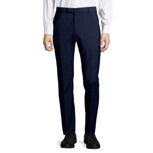 strellson - Mercer Check Suit Pants Marinblå