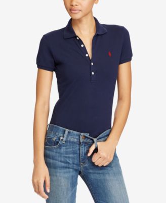 Polo Ralph Lauren Slim Fit Stretch Polo - Toppar - Dam - Macy's