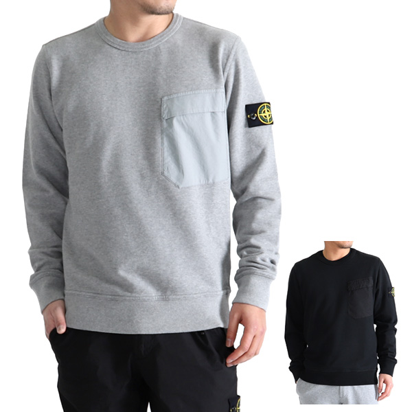 Golden State: Stone Island Ai Sten sweatshirt med bröstfickor i sten