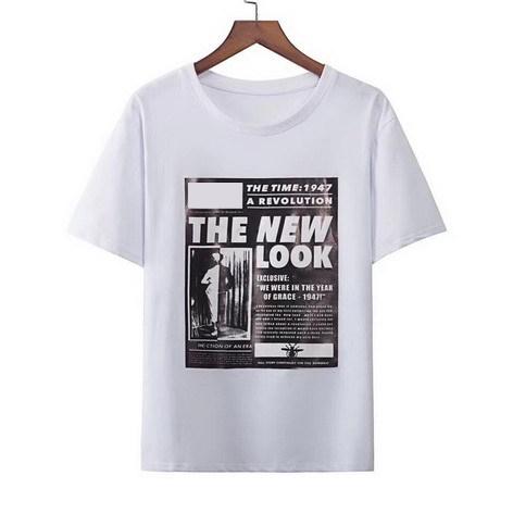 Designer t-shirts för män Kvinnor Märke Tee med gammal tidningsstil