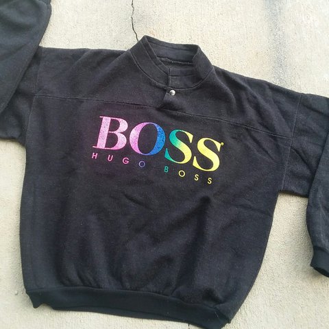 KILLER HUGO BOSS PULLOVER SZ S #VINTAGE STREETWEAR HEAT - Depop