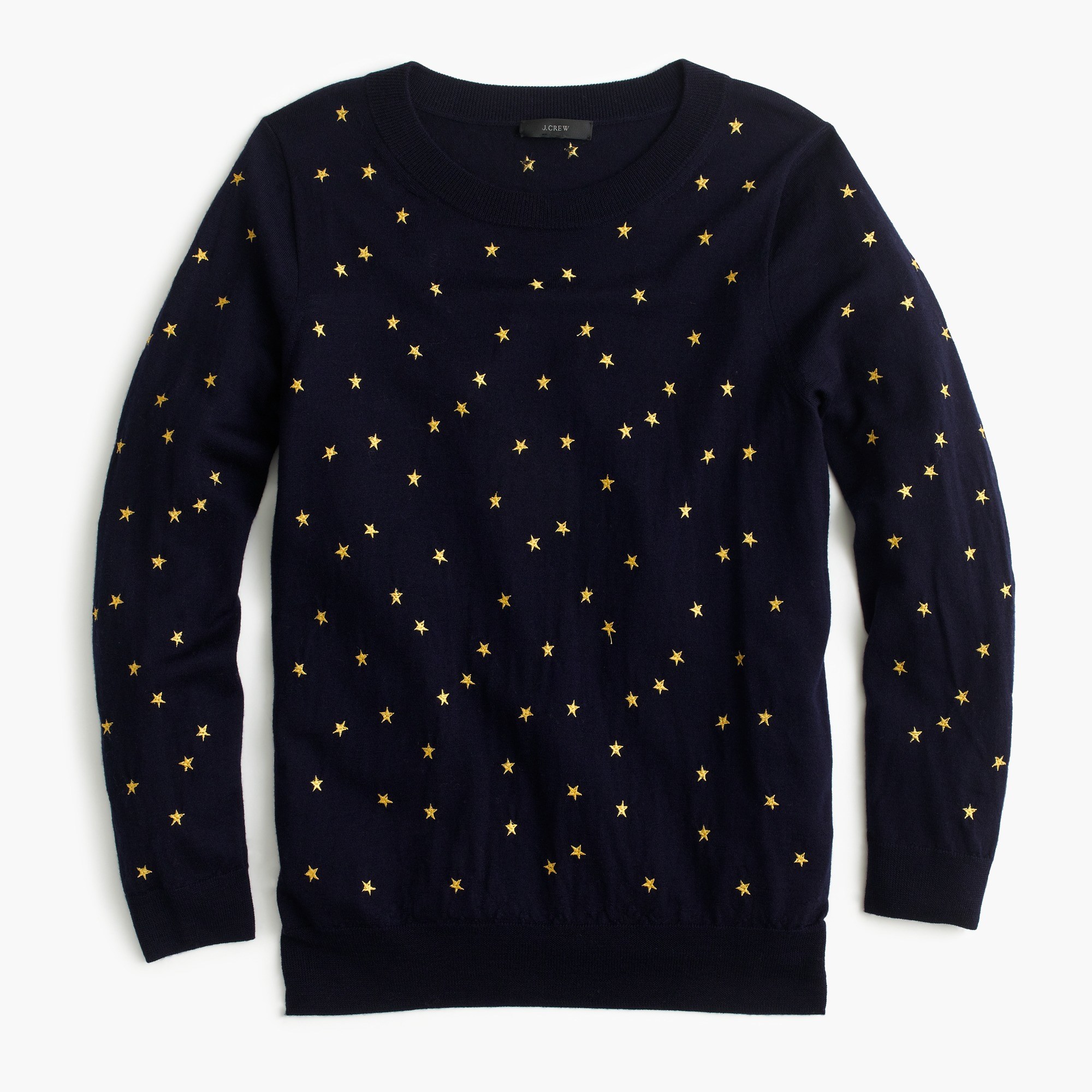 Tippi-tröja för dam i broderade stjärnor - Damtröjor |  J.Crew