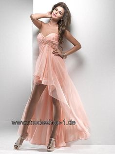 Vokuhila Dresses gala vokuhila kleid in aprikose från www.modeshop-1.de abendkleid, vokuhila LMNWTZF
