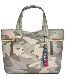 Tommy Hilfiger plånböcker tommy hilfiger kensington camo quiltad nylonväska XZWKJNI