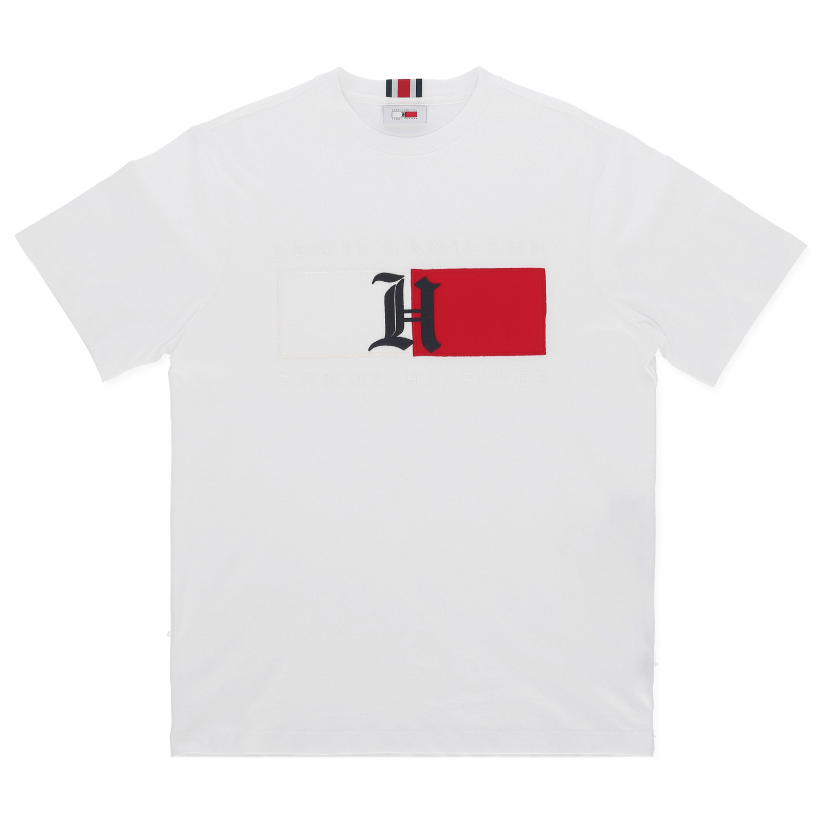 TOMMY HILFIGER T-SHIRTS lewis hamilton flagga logotyp t-shirt ... ZTSXSAC