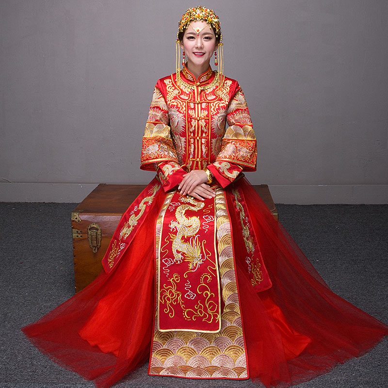 Traditionellt mode få offerter · livshändelser 2016 rookie wo sommar traditionell kinesisk klänning bröllopsklänning bröllop ZDNSIQT
