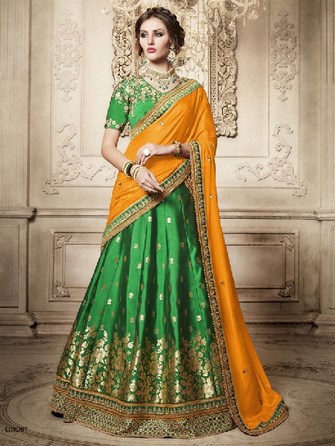 Traditionellt mode traditionella modedesigner lehenga choli halvsydda |  bargainklick.com ONWBNPQ