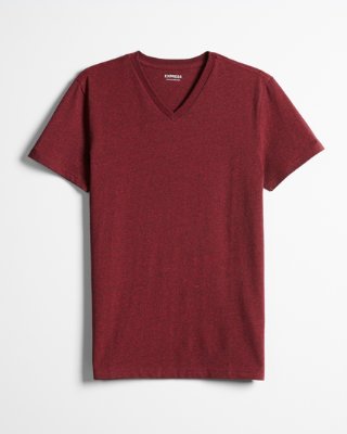 V-tröjor med v-ringad v-ringad t-shirt i bomull HFQOMXS