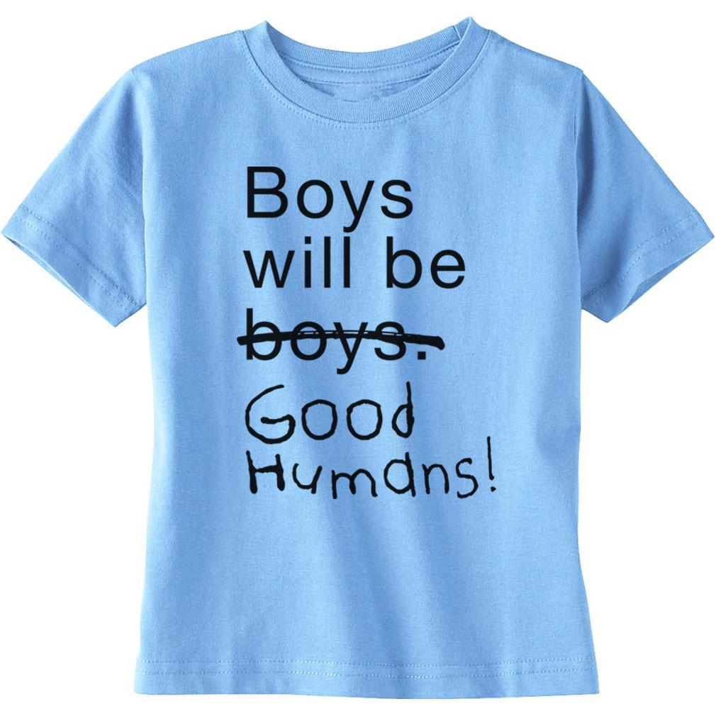 T-shirts för pojkar pojkar kommer att vara bra människor (tm) baby / barn t-shirt FCJXPTY