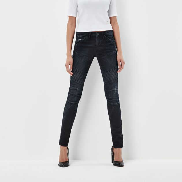 G-Star 5620 Jeans 5620 anpassade mid skinny jeans |  dk åldrad |  g-star raw® LSEHCIW