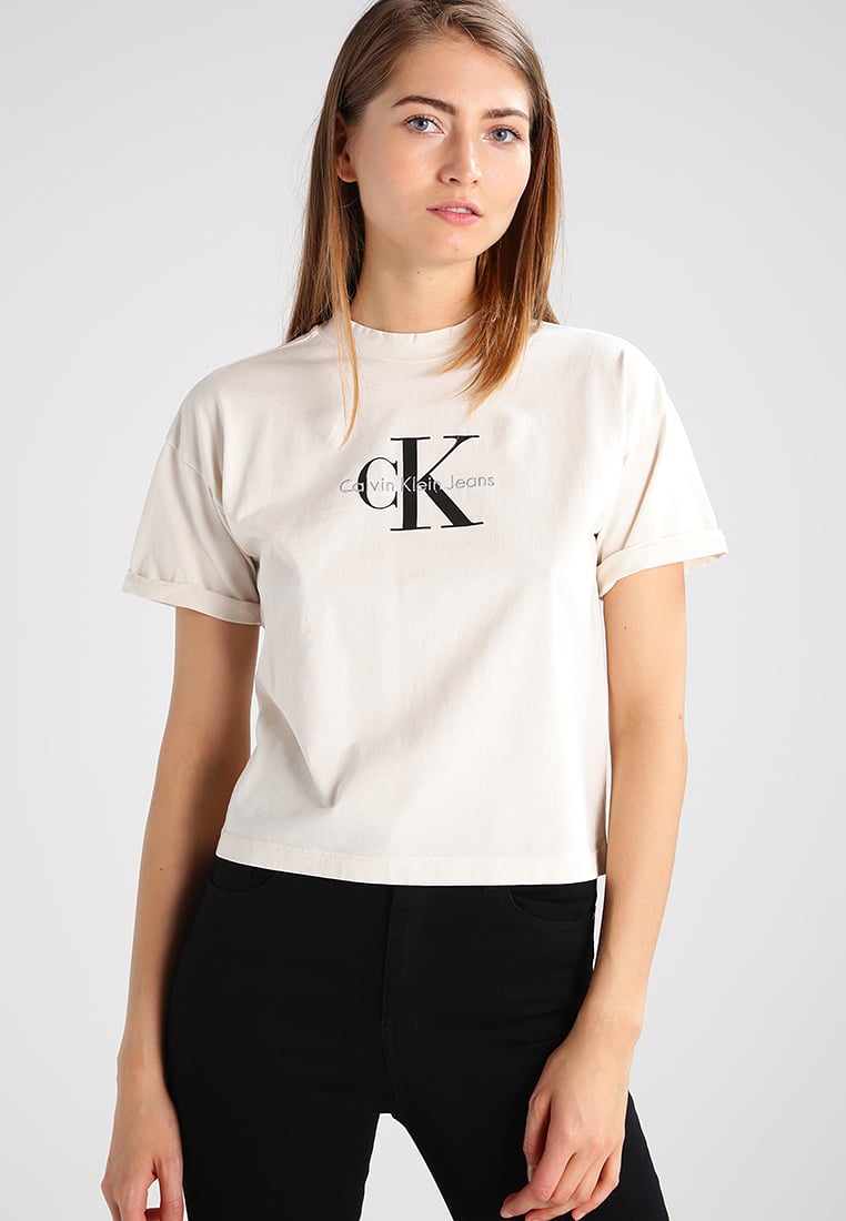 Calvin Klein Fashion for Women calvin klein t-shirt med jeanstryck - naturliga damkläder toppar u0026 t-shirts, storlek på calvin klein bralette, WYGUSVN