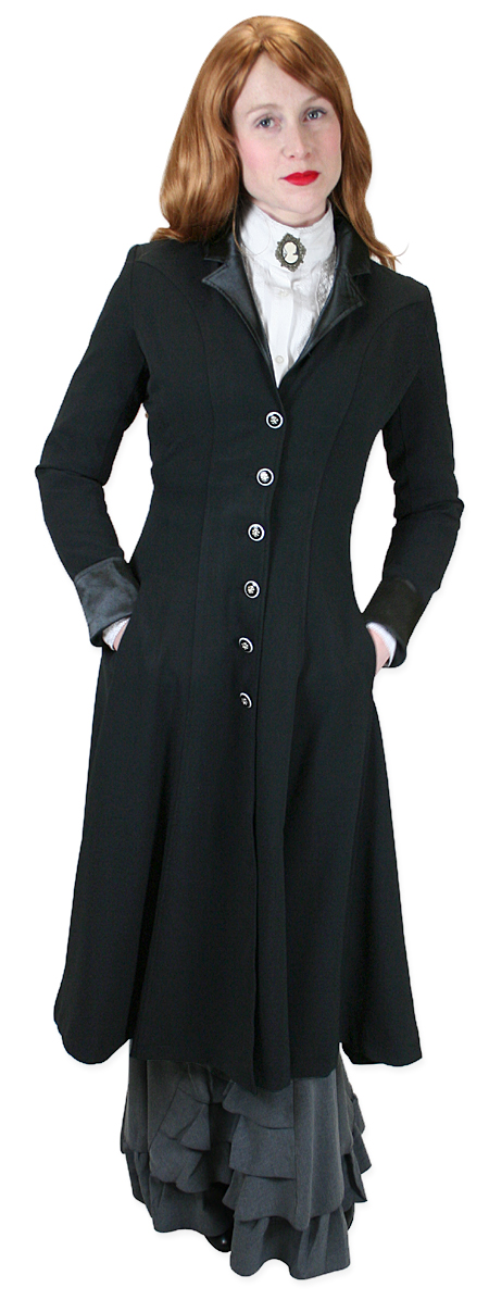 Damklänning vintage damklänning med svart hackkrage |  romantisk |  gammaldags |  traditionella |  SEYISWP