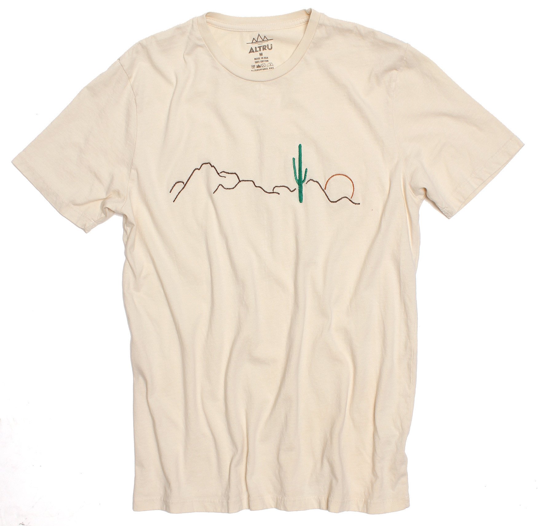Broderade t-shirts altru kläder öken kaktus broderad t-shirt CBSXPAO