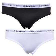 CALVIN KLEIN DAM UNDERKLÄDER calvin klein tjejer 2-pack modern bikinitrosa i bomull, svarta/vita trosor QUYDUNE