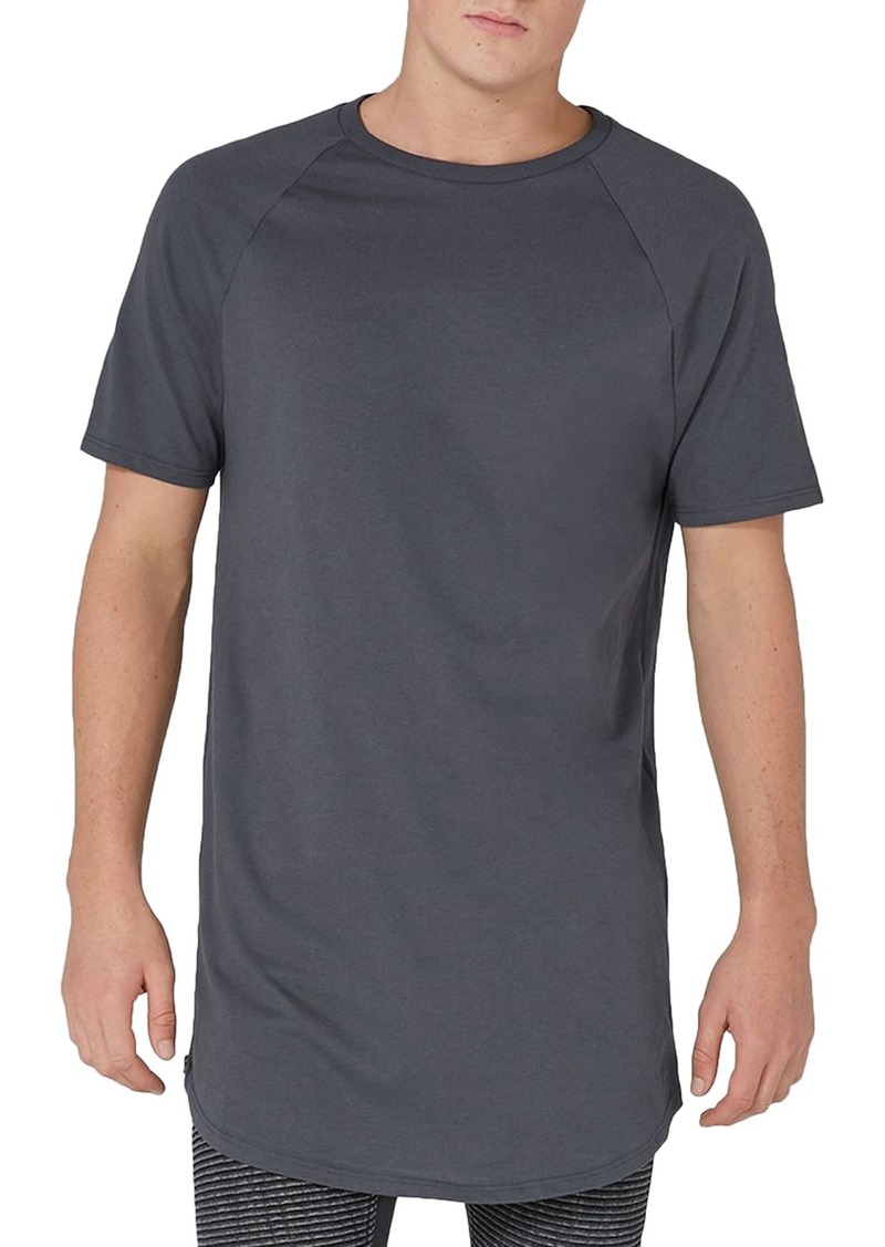 T-shirts med blixtlås från topman-sidan med dragkedja i longline DCXHDJH