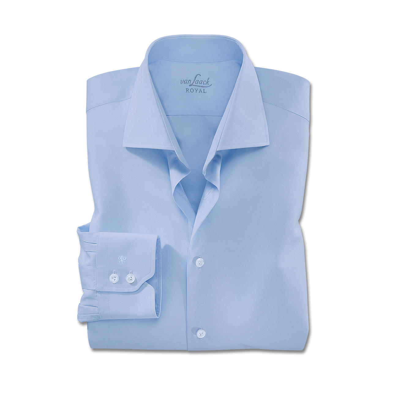 Van Laack Shirts manschetter med enkel knapp, ljusblå OBZVDGC