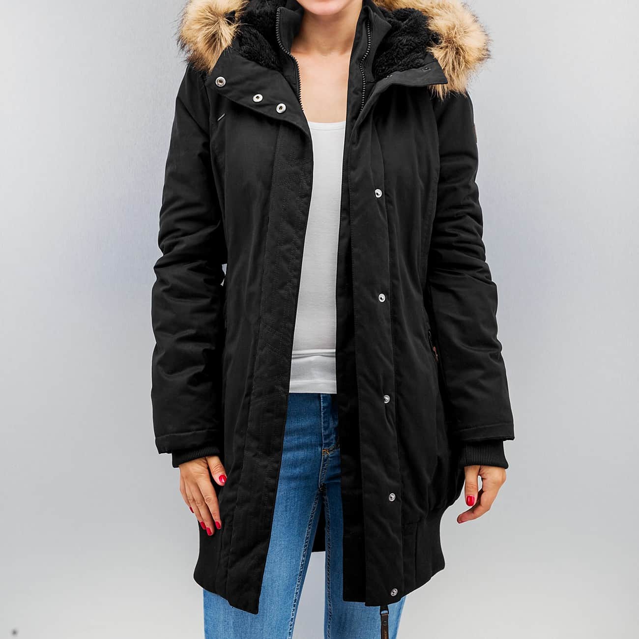 RAGWEAR WINTER COATS ragwear jacka / vinterblemd i svart kvinnor,ragwear kjolar,rimligt rea pris ZBQQPCR