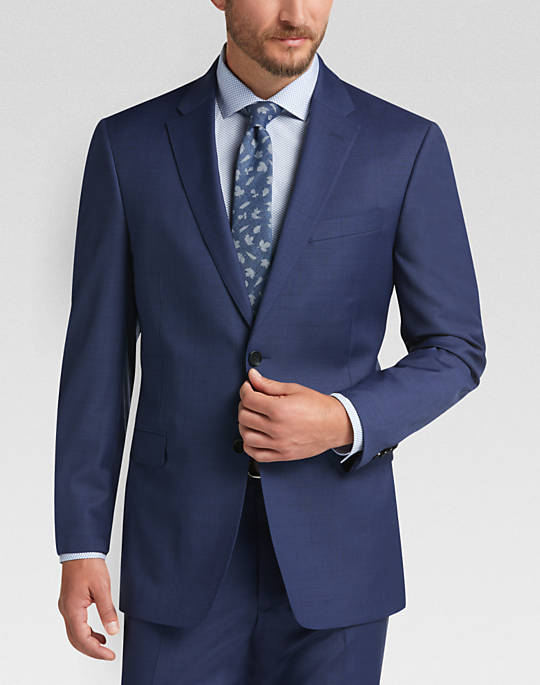 Tommy Hilfiger Blue Slim Fit Suit - Slim Fit för män, Kostymer - Herrkläder