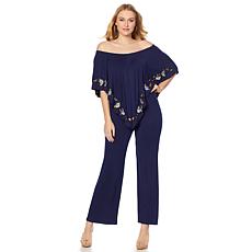 Jumpsuits för kvinnor curations on/off shoulder broderad jumpsuit CLCQQMM