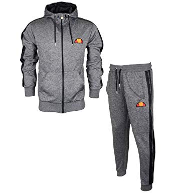 Ellesse träningsoveraller ellesse rowan temporus polyester huva med dragkedja grå träningsoverall xxl grå ASVVQHA