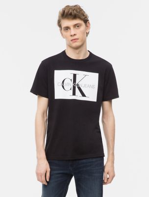 CALVIN KLEIN JEANS T-SHIRTS monogram logotyp block crewneck t-shirt YXHZSTK