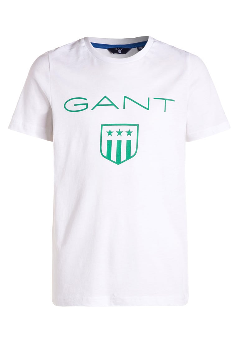 GANT T-SHIRTS barnskjortor u0026 toppar ganttryck t-shirt - vit,gant jeans rea,gant driver läder WIMLVJB
