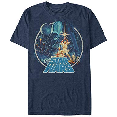 Amazon.com: Star Wars Vintage Victory Grafisk T-shirt för män: Kläder