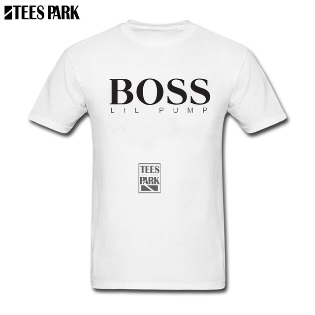 Män Casual Tee Shirts BOSS Hip Hop Lil Pump Designer T Shirt Man