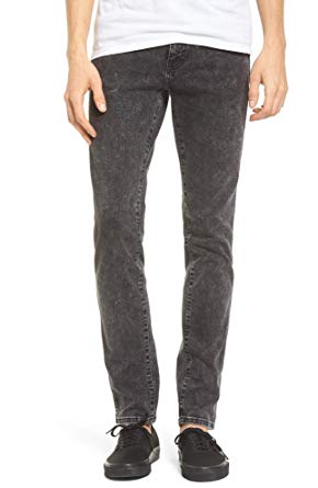Dr. Denim Supply Co Snap Skinny Fit-jeans för män (syrasvart) storlek 36