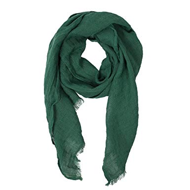 Grön halsduk |  Halsduk i 100 % linne |  Halsdukar för kvinnor |  Herrscarf