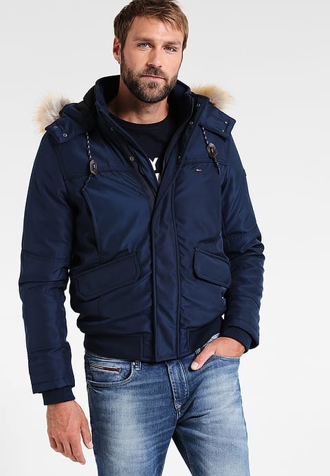 Hilfiger Denim Vikbara Jackor Hilfiger Denim Mörkblå Tech Winter