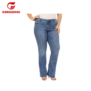 Xxl Plus Size Skinny Dam Jeans Byxor Denim Byxor Slim Fat Butt