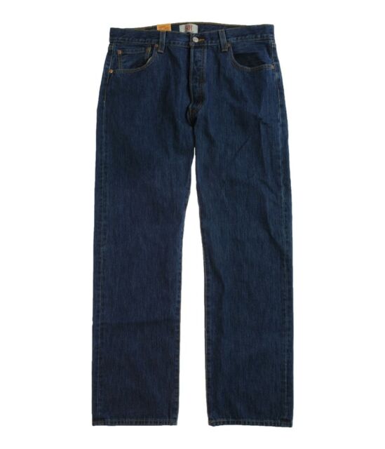 Levi's Blue Stonewash Herr Storlek 40x29 501 Klassiska jeans med raka ben