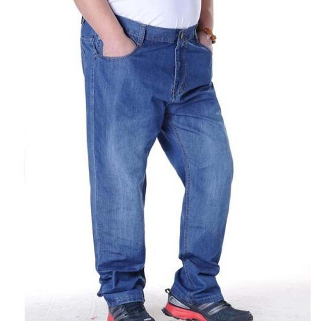 Jeans Herr Plus Size 44 45 46 47 48 Designer bomull Stretchy Denim