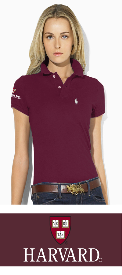 Ralph Lauren Dam Maroon Harvard Polo