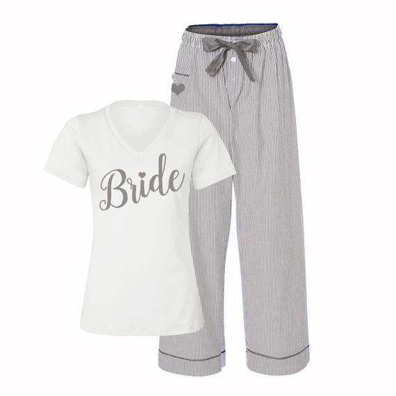 Bride Pyjamas Brudpyjamas Brud PJS Brud Pjs Bröllop |  Etsy