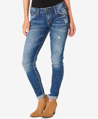 Silver Jeans Co. Mid Rise Girlfriend Jeans - Jeans - Dam - Macy's