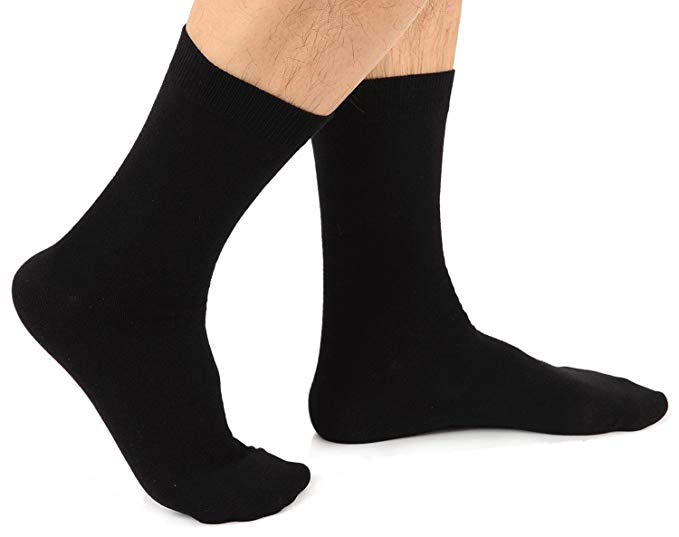Davido Mens Socks crew tillverkad i Italien 100% bomull 8 par på Amazon