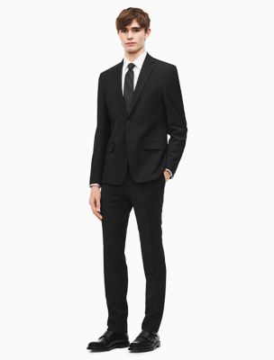 skinny fit svart kostym |  Calvin Klein