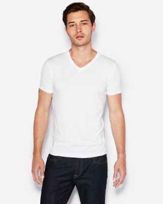 Slimmad Supersoft T-shirt med V-ringad |  uttrycka