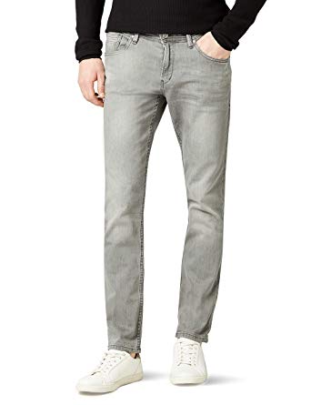 TOM TAILOR Denim Men Slim Jeans Aedan Grey-Denim hos Amazon Men's