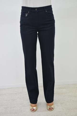 ZERRES PANTS zerres cora comfort marinblå jeans 1507 540 69 QCJXWCL