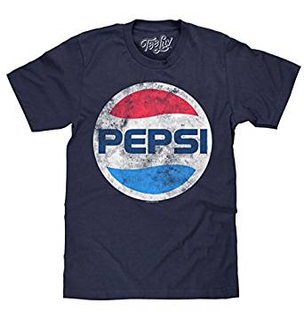 Amazon.com: Tee Luv Pepsi T-shirt - Distressed Pepsi Cola Classic