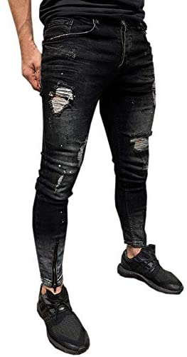 Förstörda jeans för män